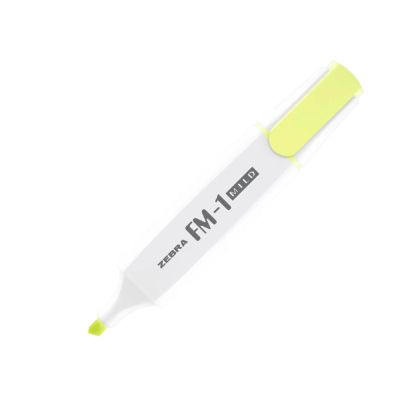 Zebra Текст маркер FM-1 Mild, 3.5 mm, жълт