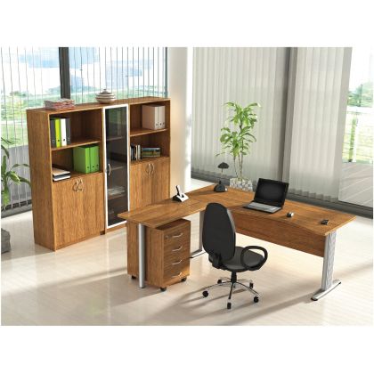 Контейнер за бюро K4, с 4 чекмеджета, с ключ, 41 x 51 x 65 cm, ПДЧ