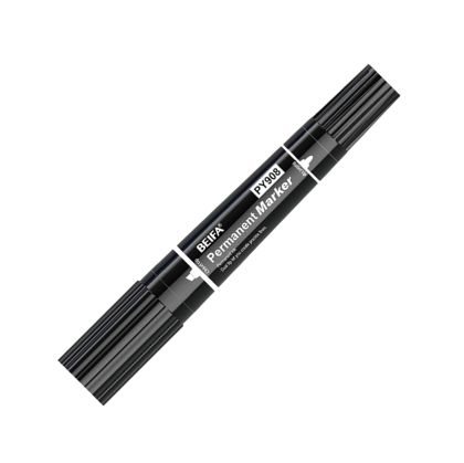 Beifa Перманентен маркер PY908, двоен, 0.5/1 - 5 mm, черен