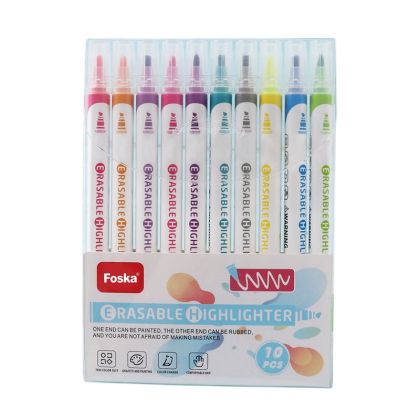 Foska Текст маркер, изтриваем, 10 цвята