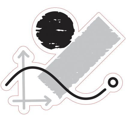 STEM Стикер, Математика и информатика - Математика, комплект D7, 100 cm, стикер 2