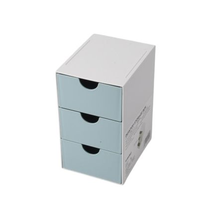 Sworld Органайзер за бюро, с 3 чекмеджета, син