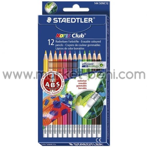 Цветни моливи Staedtler с гума 144 50,12 цвята