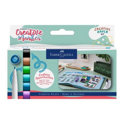 Faber-Castell Маркер Creative Haven, объл, 1.5 mm, 6 цвята