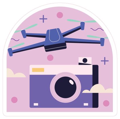 STEM Стикер, Зала за дигитални изкуства, комплект B9, 100 cm, стикер 9