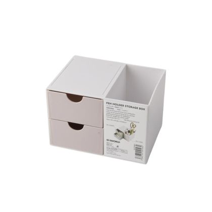 Sworld Органайзер за бюро, с 2 чекмеджета, розов