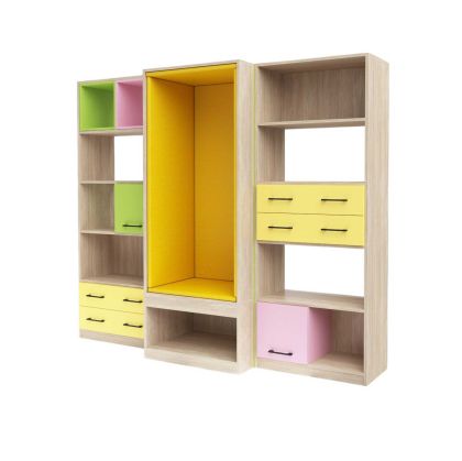 Композиция библиотека RFG Libra 1, 2334 х 600 х 1993 mm, ПДЧ 18 mm