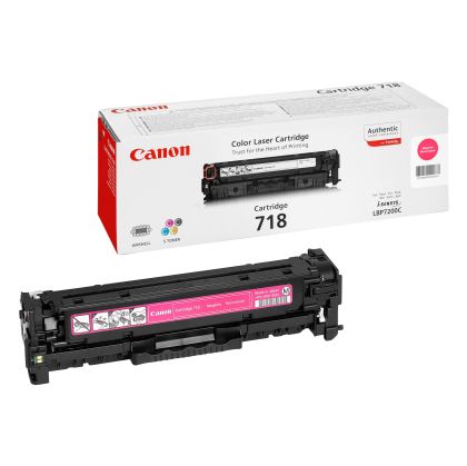 Оригинална тонер касета Canon CRG 718, 2900 страници/5%, Magenta