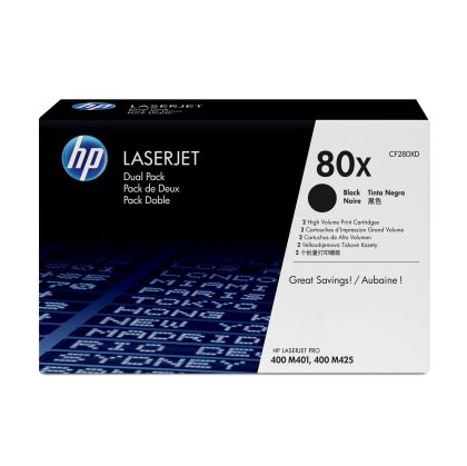 Оригинална тонер касета HP CF280XD, Pro 400, 6900 страници/5%, 2 броя, Black