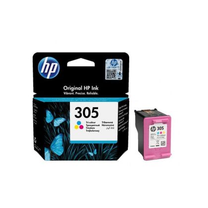 Оригинален патрон HP 3YM60AE, No305, 100 страници/5%, Cyan, Yellow, Magenta