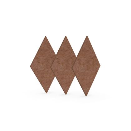 Акустично пано Narbutas Pet, диамант, 115 х 200 х 9 mm, PET филц, 3 броя, корал