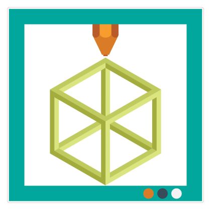 STEM Стикер, Дизайн и 3D прототипиране, комплект А7, 80 cm, стикер 2