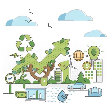 STEM Стикер, Зелени технологии и устойчиво развитие, комплект C6, 50 cm, стикер 10