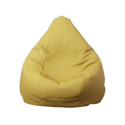 Пуф за деца RFG, тип круша, промазка, 160 L, жълт
