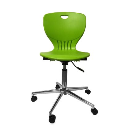 Ученически стол RFG Maxima Move Chrome, полипропилен, до 120 kg, зелен