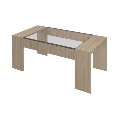 Ниска маса HMS03, 120 x 60 x 45 cm, правоъгълен плот, цвят лукс