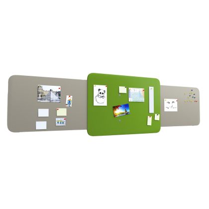 Пано за стена RFG Dale, 3000 х 1000 mm, ПДЧ и текстил, бежово-зелено