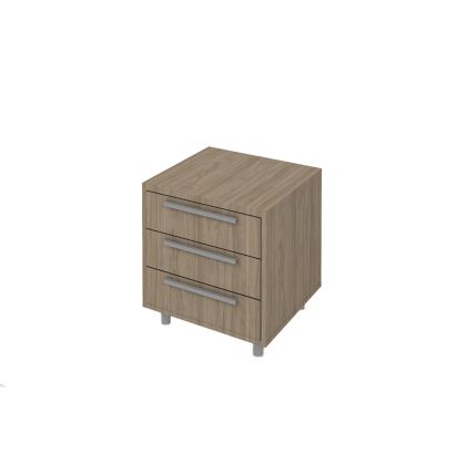 Контейнер за бюро K7, с 3 чекмеджета, 55 x 50 x 58 cm, ПДЧ, цвят лукс