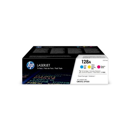 Оригинална тонер касета HP CF371AM, 128А, 3 x 1300 страници/5%, Cyan, Yellow, Magenta