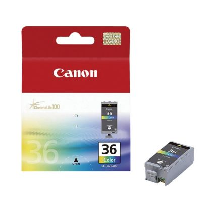 Оригинален патрон Canon CLI-36, 249 страници/5%, Color