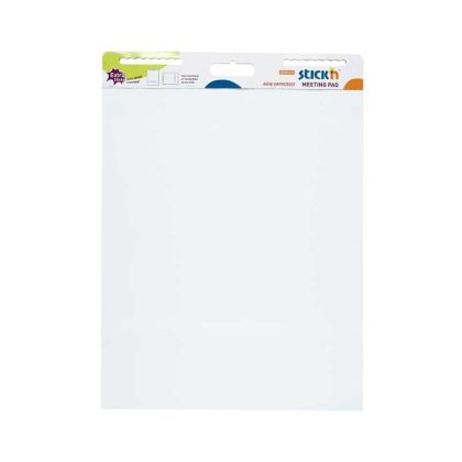 Stick'n Блок за флипчарт, самозалепващ се, 762 x 635 mm, 30 листа, бял