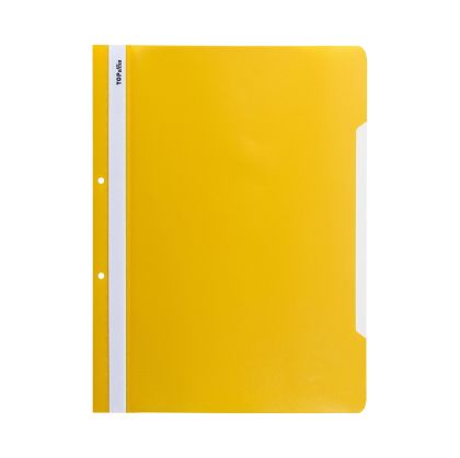 Top Office Папка, PP, с перфорация, жълта, 50 броя