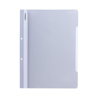 Office 1 Папка, PP, с перфорация, сива, 50 броя