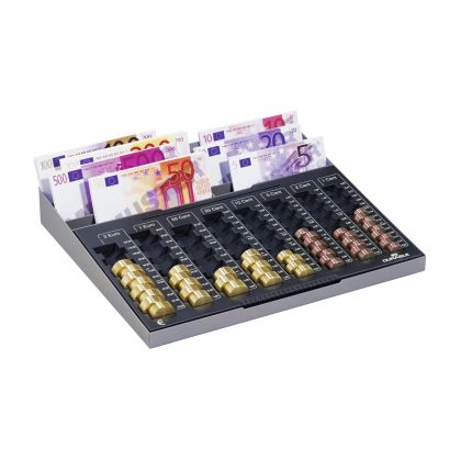 Durable Монетник Uroboard, в евро, XL, пластмасов, сив