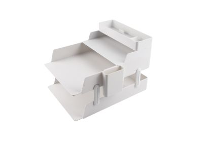 Sworld Хоризонтална поставка-органайзер, бяла