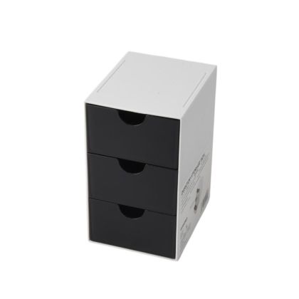 Sworld Органайзер за бюро, с 3 чекмеджета, черен