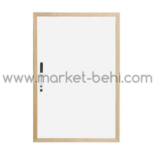 Бяло табло с дървена рамка Меню 40х60 cm