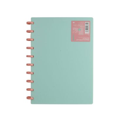 Sworld Тефтер Block, B5, със спирала, широки редове, 80 листа, зелен