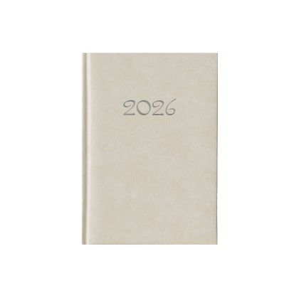 Календар-бележник Виктория, без дати, A5, твърда подвързия, екрю