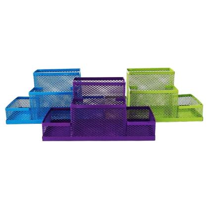 Моливник метал мрежа 4 гнезда цветен 9056