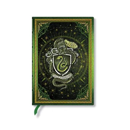 Paperblanks Тефтер Slytherin, Midi, широки редове, твърда корица, 72 листа