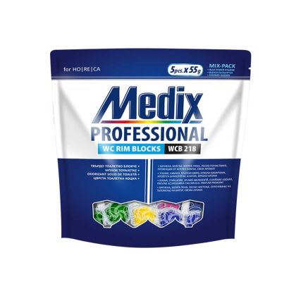 Ароматизатор за тоалетна Medix WC B 218, твърдо блокче, 5 броя