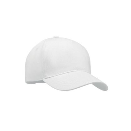 More Than Gifts Бейзболна шапка Singa, 5-панелна, памучна, бяла