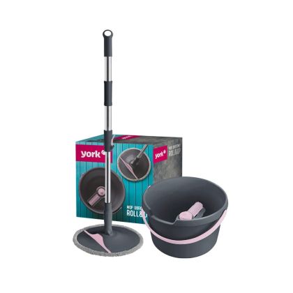 Комплект за почистване York Roll&Up - моп с дръжка и кофа, 5 l