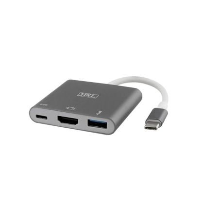 Адаптер TNB, троен, USB C, USB A, HDMI, 3 Ethernet порта