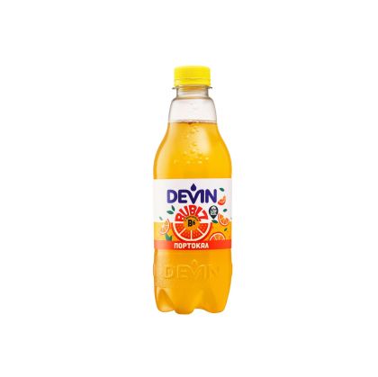 Devin Газирана напитка Bublz, портокал, 450 ml