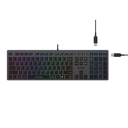 Клавиатура A4Tech Fstyler FX60H, X-Key, с кабел 1.5 m, черна, USB