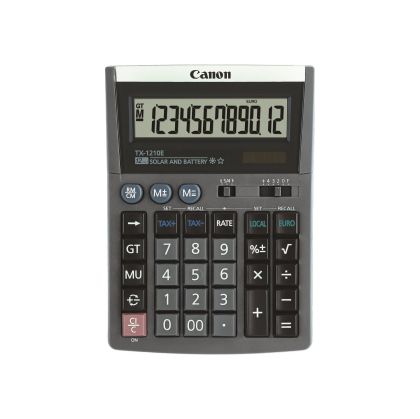 Настолен калкулатор Canon TX-1210E, 12-разряден, сив