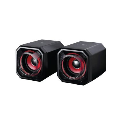 Тонколони SureFire Gator Eye, геймърски, 70 dB, 80 - 20000 Hz, 5 W, червени