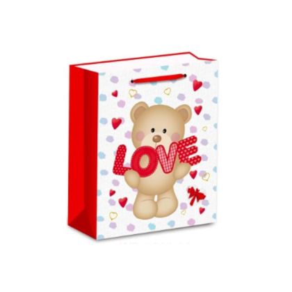 Подаръчна торбичка Love, 26 х 32 х 10 cm, дизайн 2