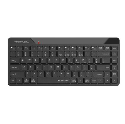 Клавиатура A4Tech Fstyler FBK22, безшумна, 2.4 GHz, Bluetooth, Nano USB, AA, черна