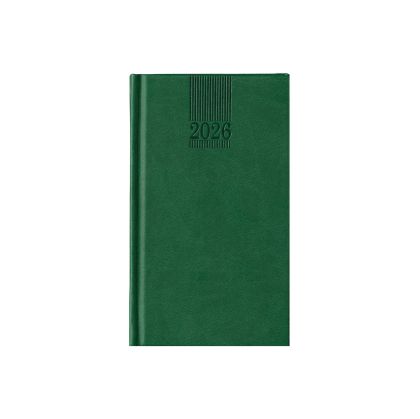 Календар-бележник Поло, седмичник, 9 x 16 cm, зелен