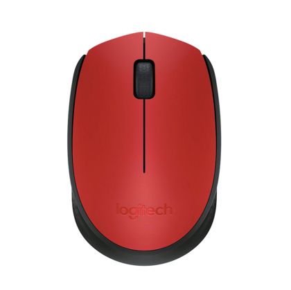 Мишка Logitech M171, безжична, червена