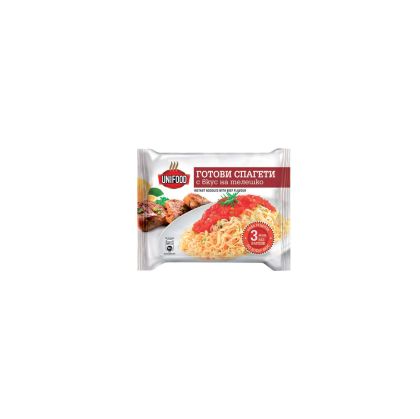 Uni Food Спагети, инстантни, с телешко, 70 g