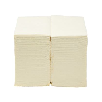 Салфетки, целулоза, двупластови, 1/8 сгъвка, 33 х 33 cm, цвят шампанско, 150 броя