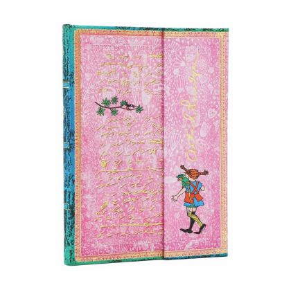 Paperblanks Тефтер Pippi Longstocking, Ultra, широки редове, твърда корица, 72 листа